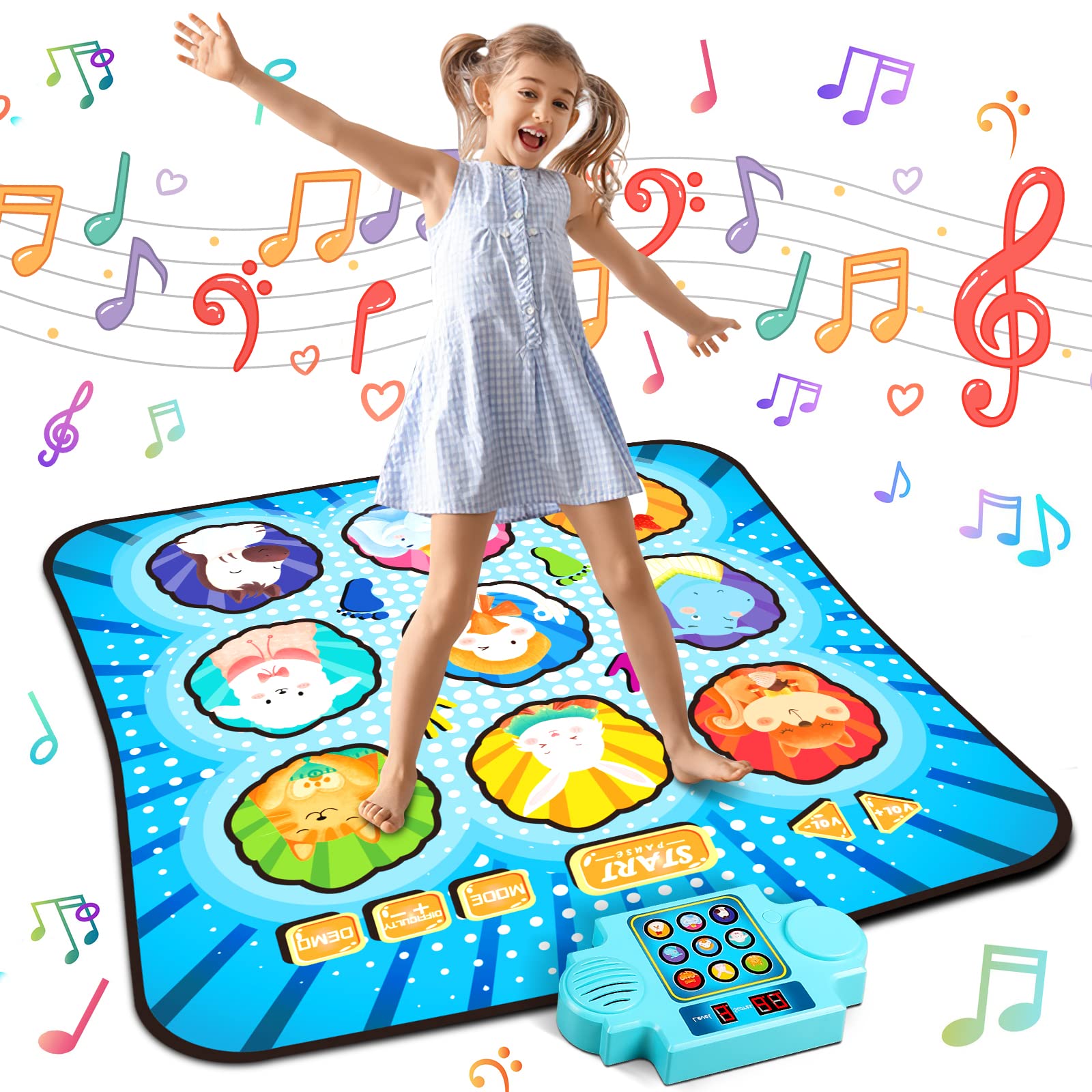 Amazon.com: RenFox Dance Mat, Gifts Toys for Girls 3 4 5 6 7 8